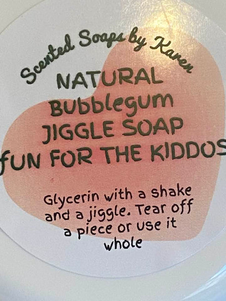 Jiggle Soap. HEART.  Bubblegum. Cupcake. Butterfly. Race car. Snowflake. Heart. or Teddy Bear. The most fun kiddos have while washing their hands.