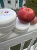 Country Apple Butter Whipped Soap. Sorbitol used for the whipped lather. Glycerin. Small wooden spoon included.