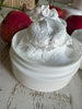 Country Apple Butter Whipped Soap. Sorbitol used for the whipped lather. Glycerin. Small wooden spoon included.