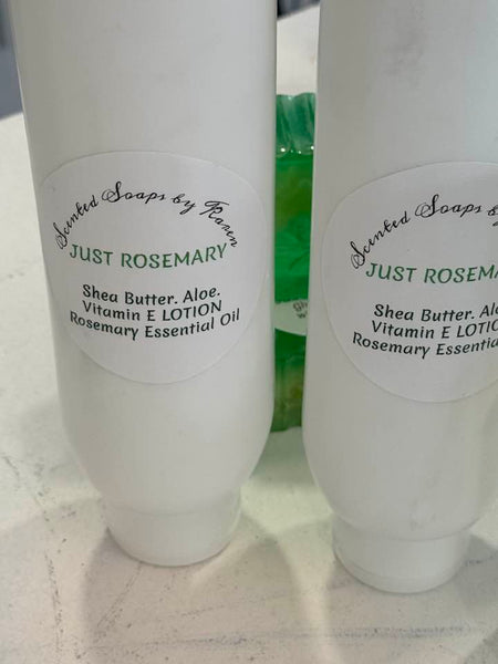 ROSEMARY, JUST ROSEMARY Aloe Lotion filled with rose hip, natural ingredients.