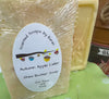Autumn Apple Cider Soap for your face and body. Each bar has a rose shape soap in the center.