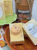 Autumn Apple Cider Soap for your face and body. Each bar has a rose shape soap in the center.