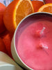 Crimson Glow Blood Orange Scented Soy and Coconut Candle.