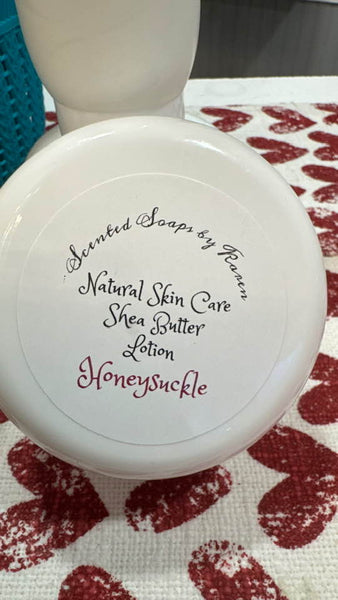 Honeysuckle Lotion in NEW jars. Made with Green Tea.Vitamin C included. Helps boost your immune system.