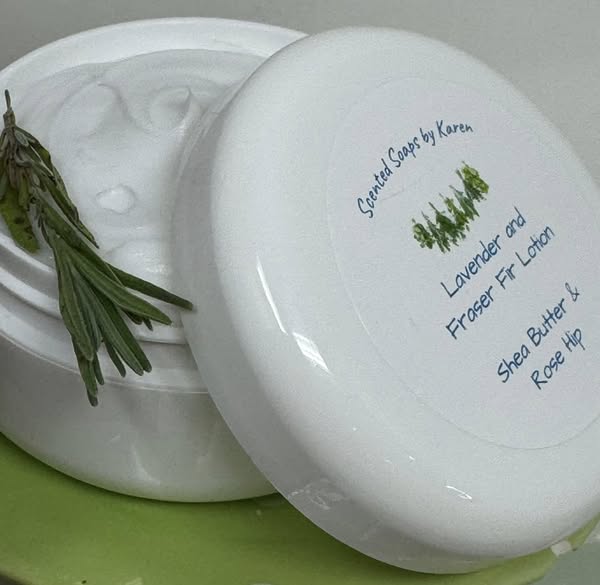 Lavender and Fraser Fir Lotion. The perfect addition to my Lavender Lotion. Rose hip is rich in antioxidants, including vitamin C, vitamin E.
