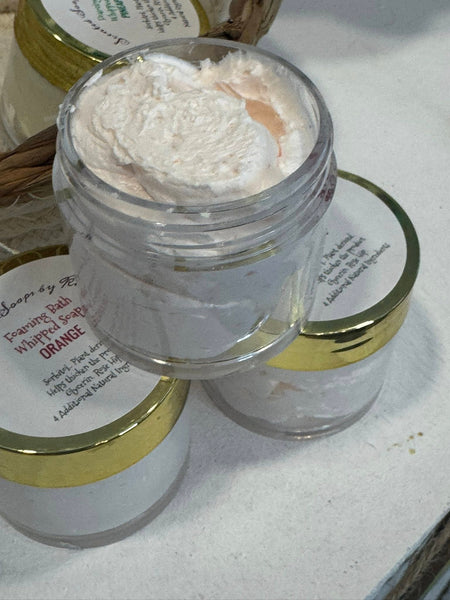 Foaming Bath Whipped Soap.SMALL ORANGE. Sorbitol plant derived helps thicken my product