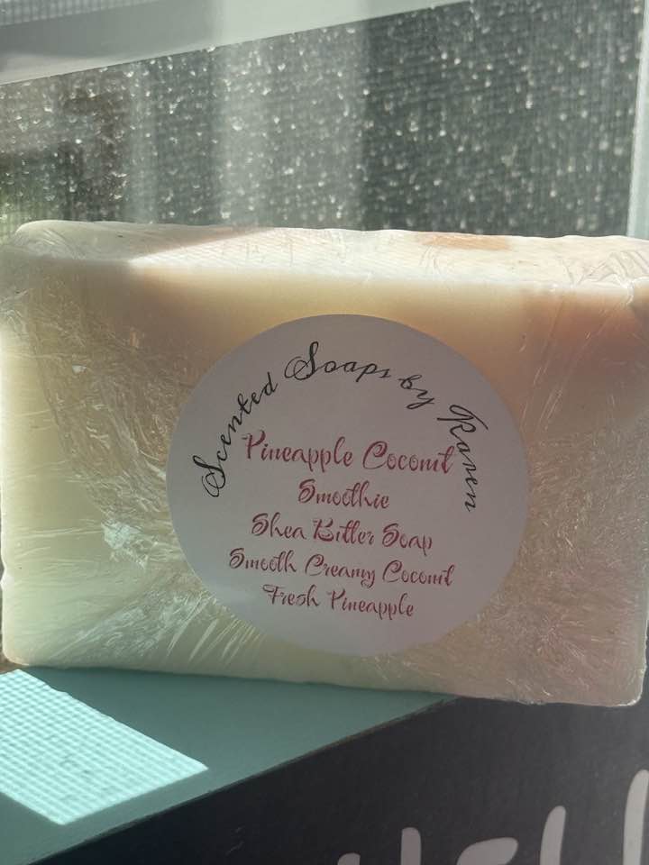 Pineapple Coconut Smoothie. Made with Coconut Milk Essential Oils. Coconut Milk Oil. Pineapple Essential Oils