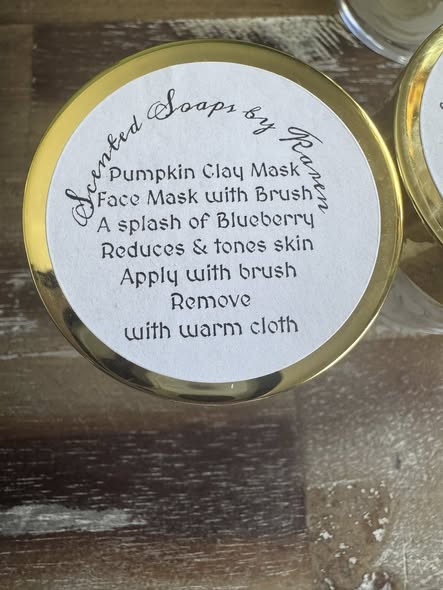 Seasonal Package. EASTER Face Mask with Brush.  Revitalize. Tone.