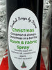 Room and Fabric Spray. Natural. 6 ounces each.   CHRISTMAS, CINNAMON AND CLOVES.  My new neutralizer spray will remove unwanted odors. Free of: Alcohol, gluten, sulfates, paraben. Cruelty free. Vegan
