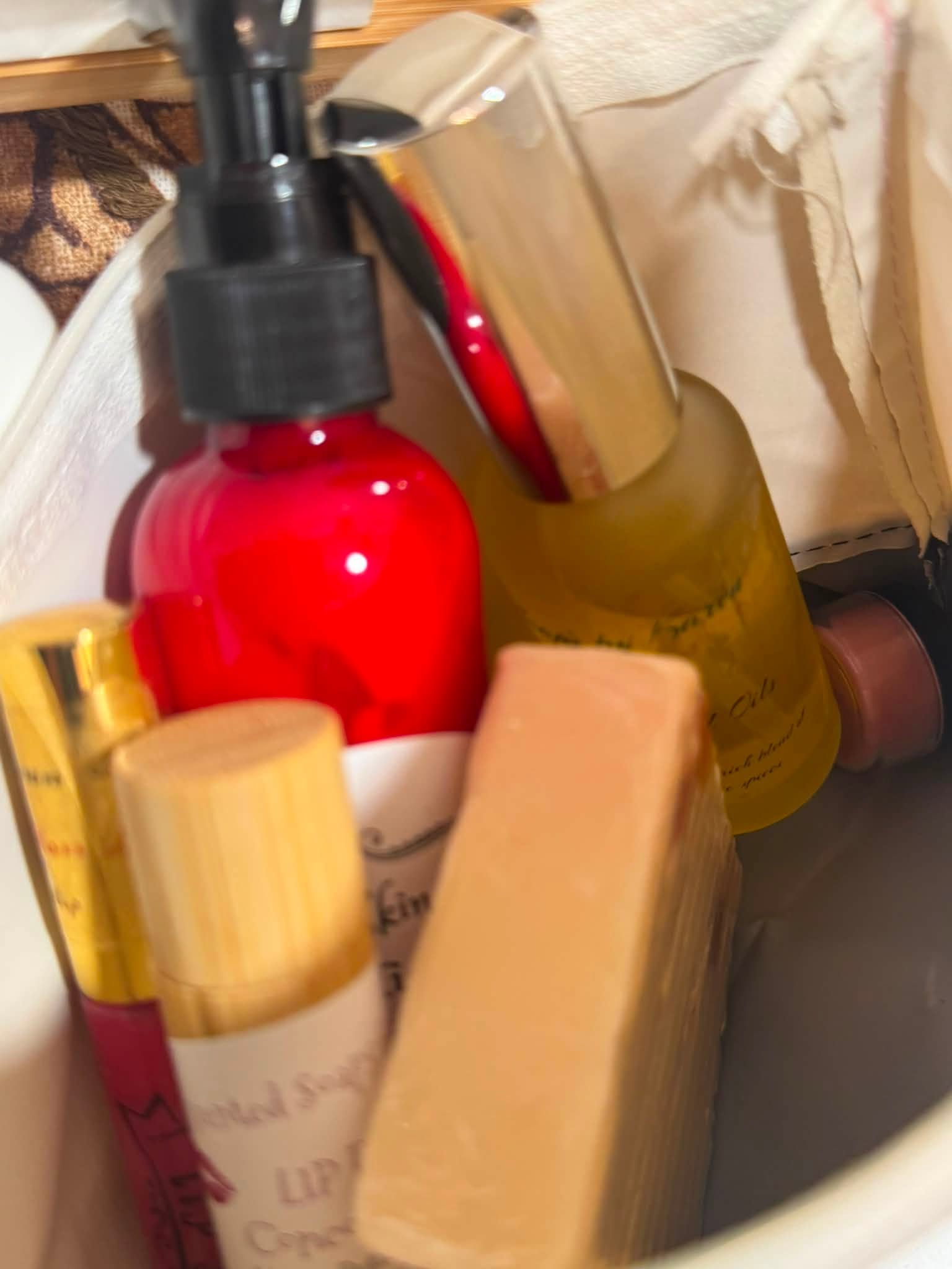 SALE #5. Sand and Surf Lotion. Chai Perfume. Lip gloss. Lip balm in bamboo case. Shea Soap. Over $80.00 for $35.00