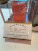Warm Apple Cinnamon Glycerin Soap. Wrapped. Placed in clear box with ribbon.