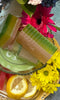 Watermelon and Lemon Glycerin Soap. Three layers of the most delicious scent. Each layer has a combination of Watermelon and Lemon essential oils.  The middle layer, Lemon is filled with lemon essential oils.