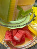 Watermelon and Lemon Glycerin Soap. Three layers of the most delicious scent. Each layer has a combination of Watermelon and Lemon essential oils.  The middle layer, Lemon is filled with lemon essential oils.