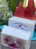 Watermelon Soap. Shea Butter and Olive Oil.  Daily use on your face and body.