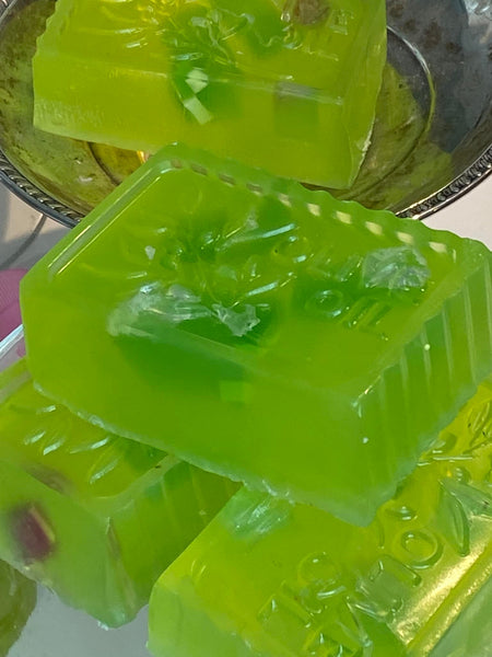 Pineapple and Apple Glycerin-Olive Oil Soap. Gentle enough to use on your face everyday!