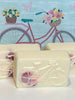 Natural Skin Care. Creamsicle Vanilla Springtime Bicycle. Shea Butter and Glycerin buttery soft soap for your face and body.